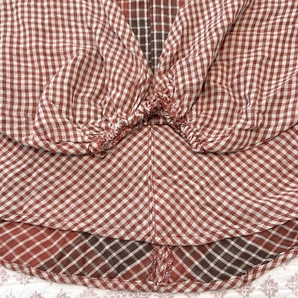 Oli & Hali Glory to the Day Plaid Peasant Dolman Boho Top Size Small - Picture 9 of 13